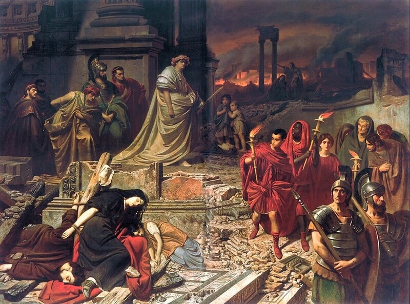 Nerone e il grande incendio di Roma, Karl Theodor von Piloty