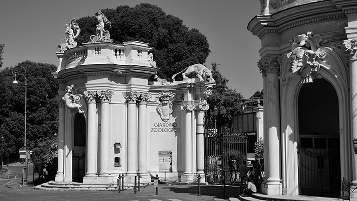 L'ingresso al giardino zoologico di Roma di A. Brasini