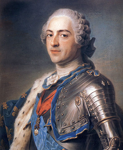Luigi XV, ritratto da Maurice Quentin de La Tour (Pubblico dominio/Wikipedia)