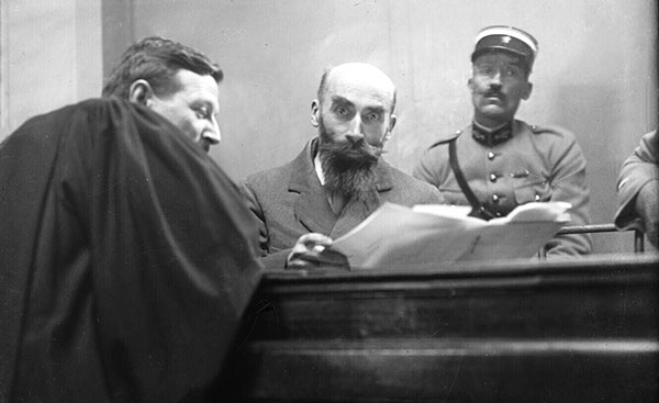 Henri Landru durante il processo