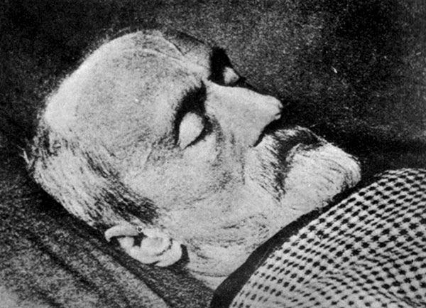 Giuseppe Mazzini sul letto di morte 