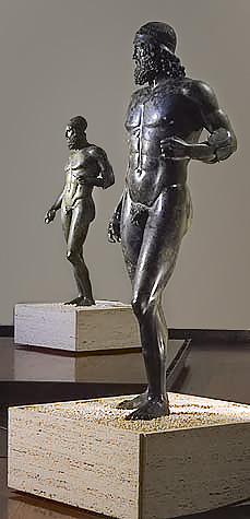 Bronzi di Riace esposti al Museo Nazionale di Reggio Calabria