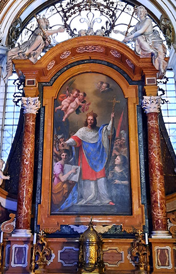 Pala d'altare della Cappella di San Luigi, San Luigi dei Francesi, Plautilla Bricci