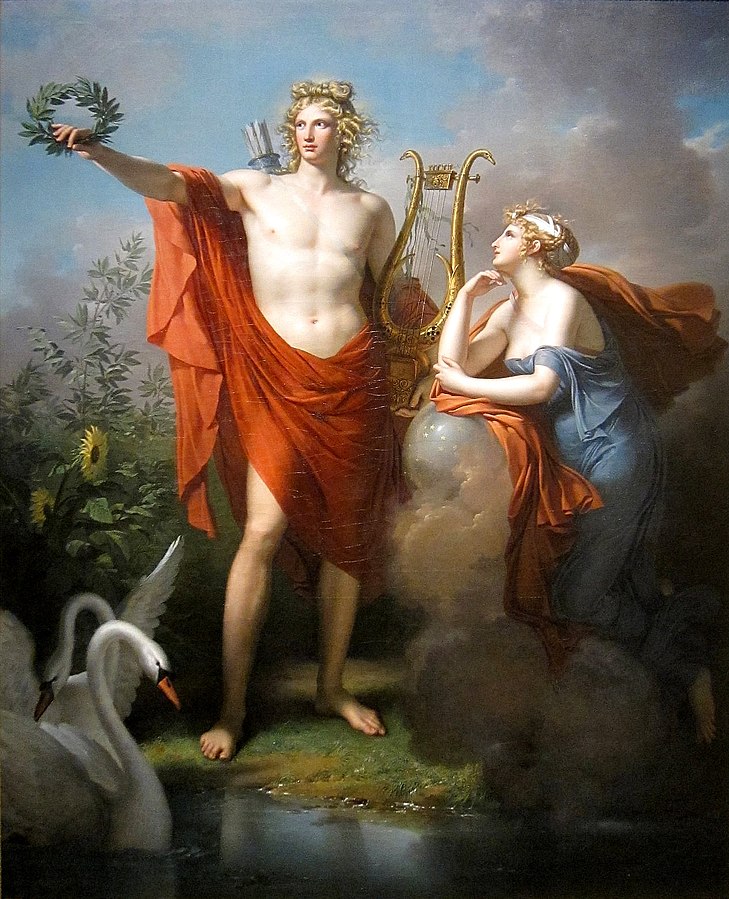 Apollo con Urania in un dipinto di M. Meynier (Wikipedia/Public Domain)
