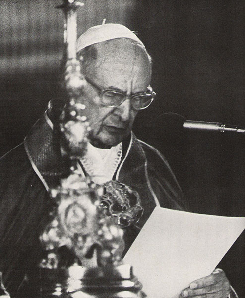 Paolo VI al funerale di Aldo Moro (Wikipedia/Public Domain)